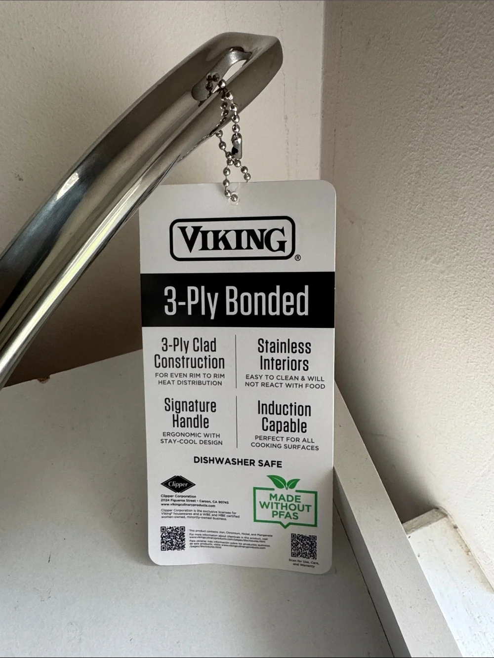 Viking Stainless Steel Fry Pan in Silver